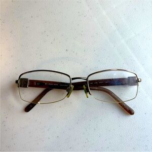 Burberry Brown Eyeglasses Frames B 1146 1016 Brown Half Rim Italy 52[]17 135